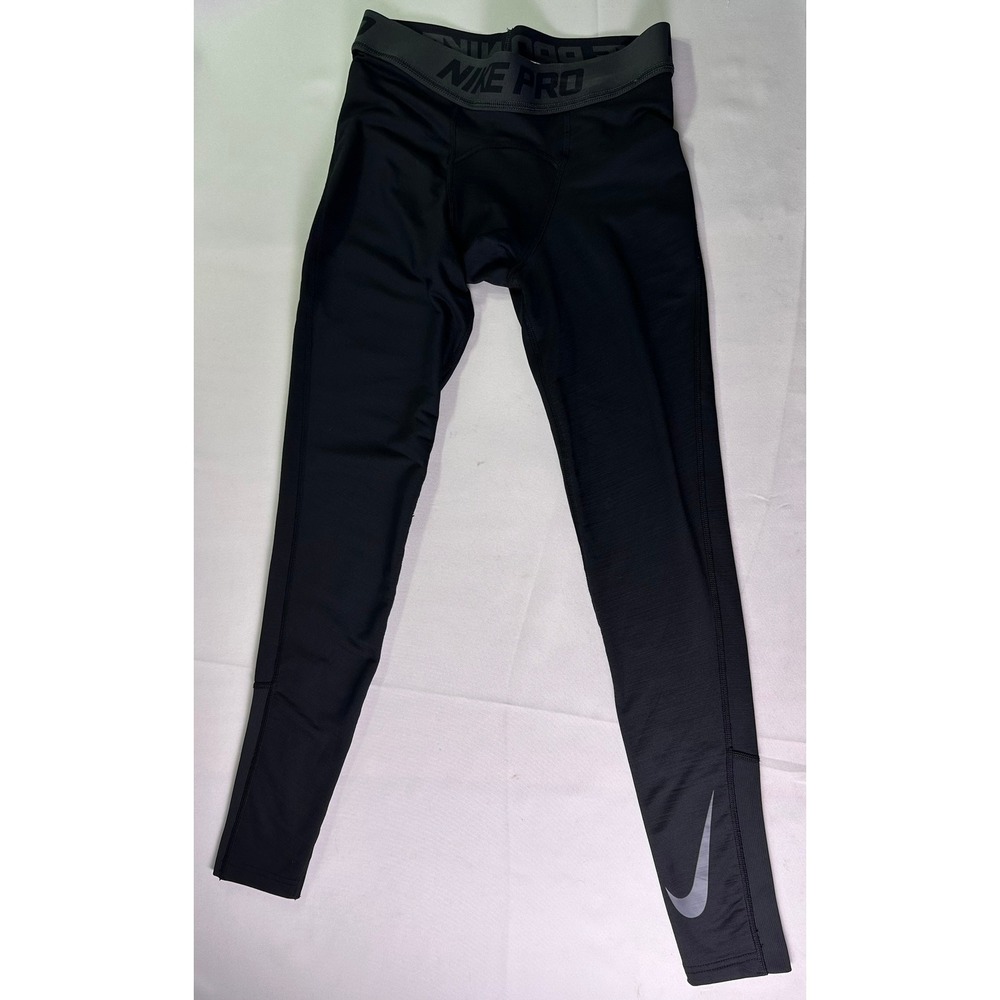 Nike Pro 365 Women's Leggings Small‎ S Black Reflective Mid-Rise Gym Tights Yoga